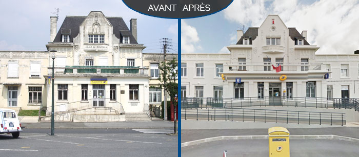 Réaménagement de l'accessibilité et ravalement de la façade de la Poste de Bouchain